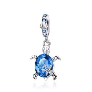 Sea Turtle-Pandora 925 Sterling Silver Charm Pendant And Chain. NWT
